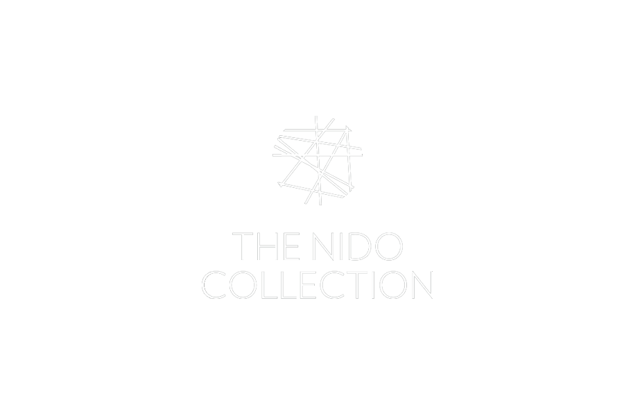 The Nido Collection Logo 3 Lines White