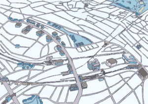 West Hampstead map blue