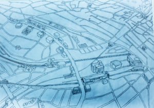 West Hampstead map drawing scan