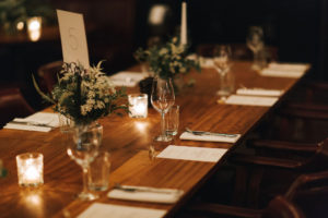 Melissa & Ben Wedding - dinner table
